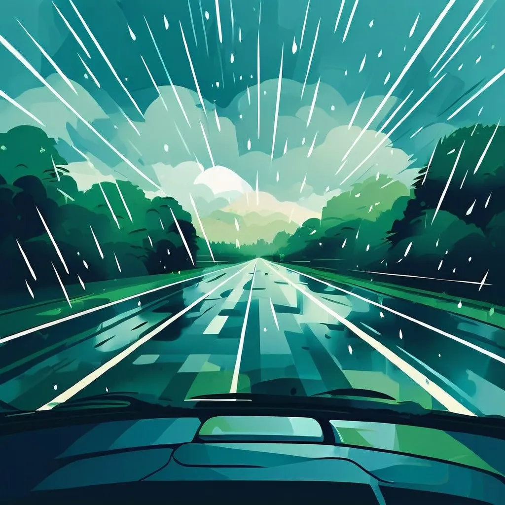Conducir con Seguridad bajo la Lluvia en Irlanda: Riesgos de Visibilidad y Aquaplaning