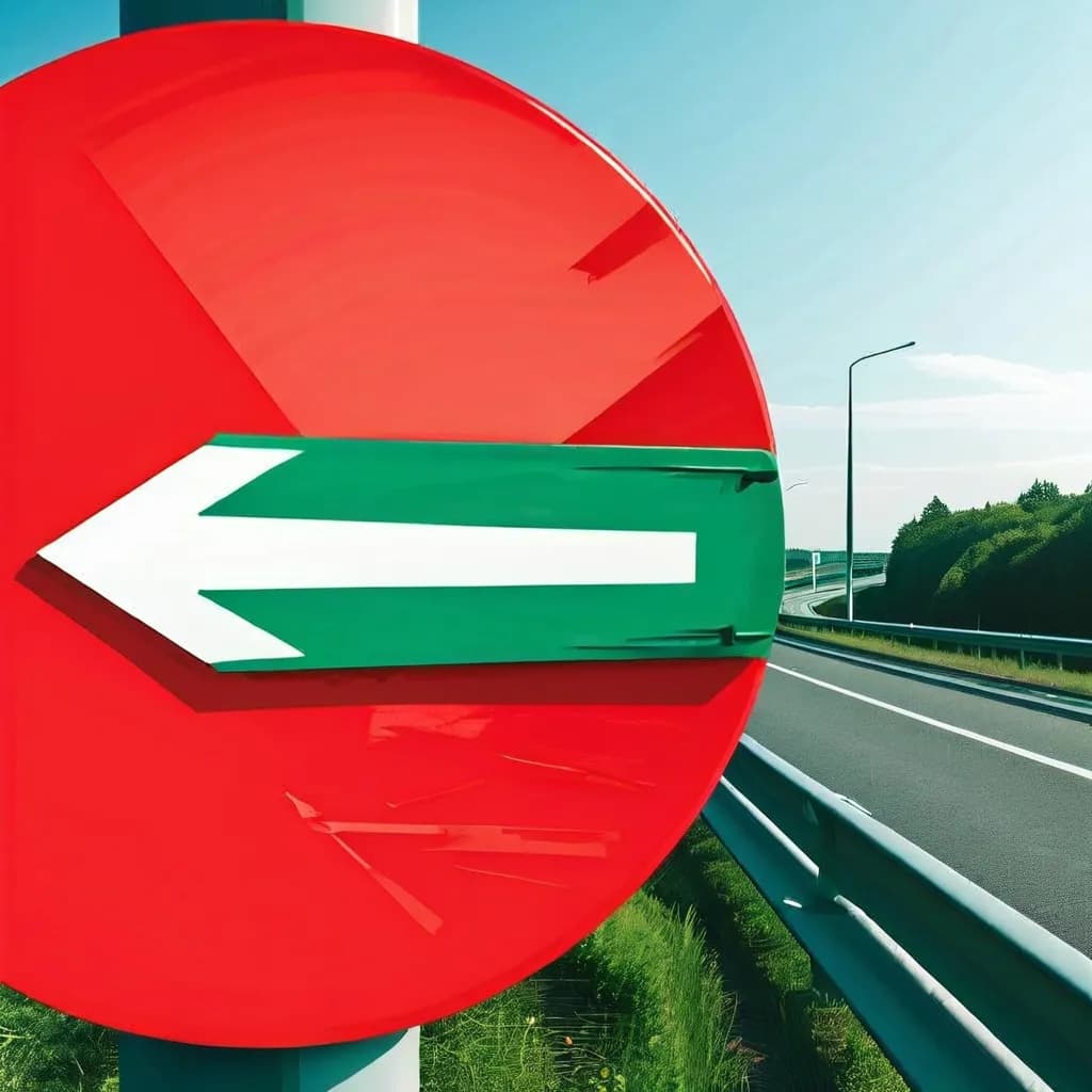 Germany's Red Dot Sign: Navigating Alternate Routes