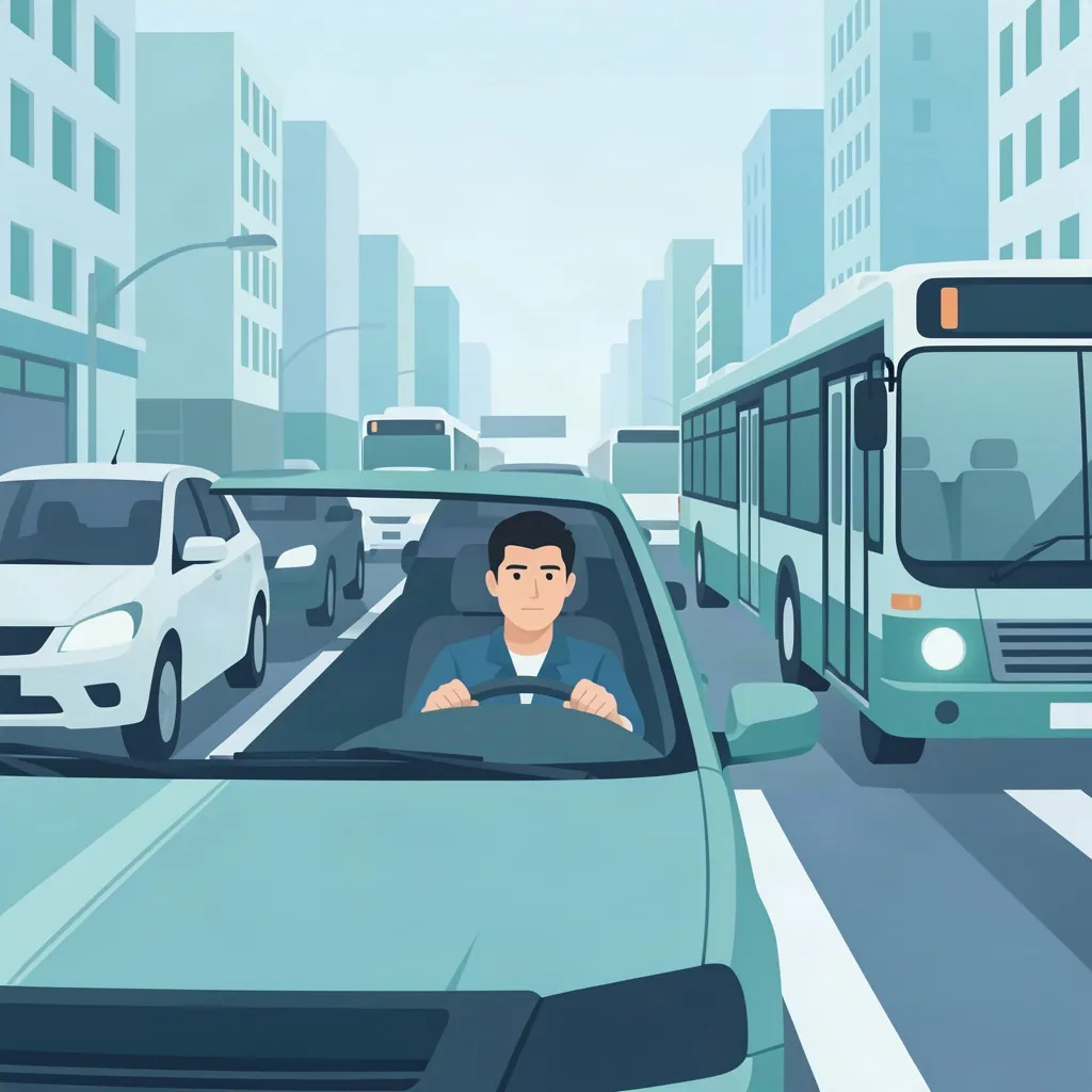 Sicher durch dichten Stadtverkehr: Aggressives Fahren vermeiden