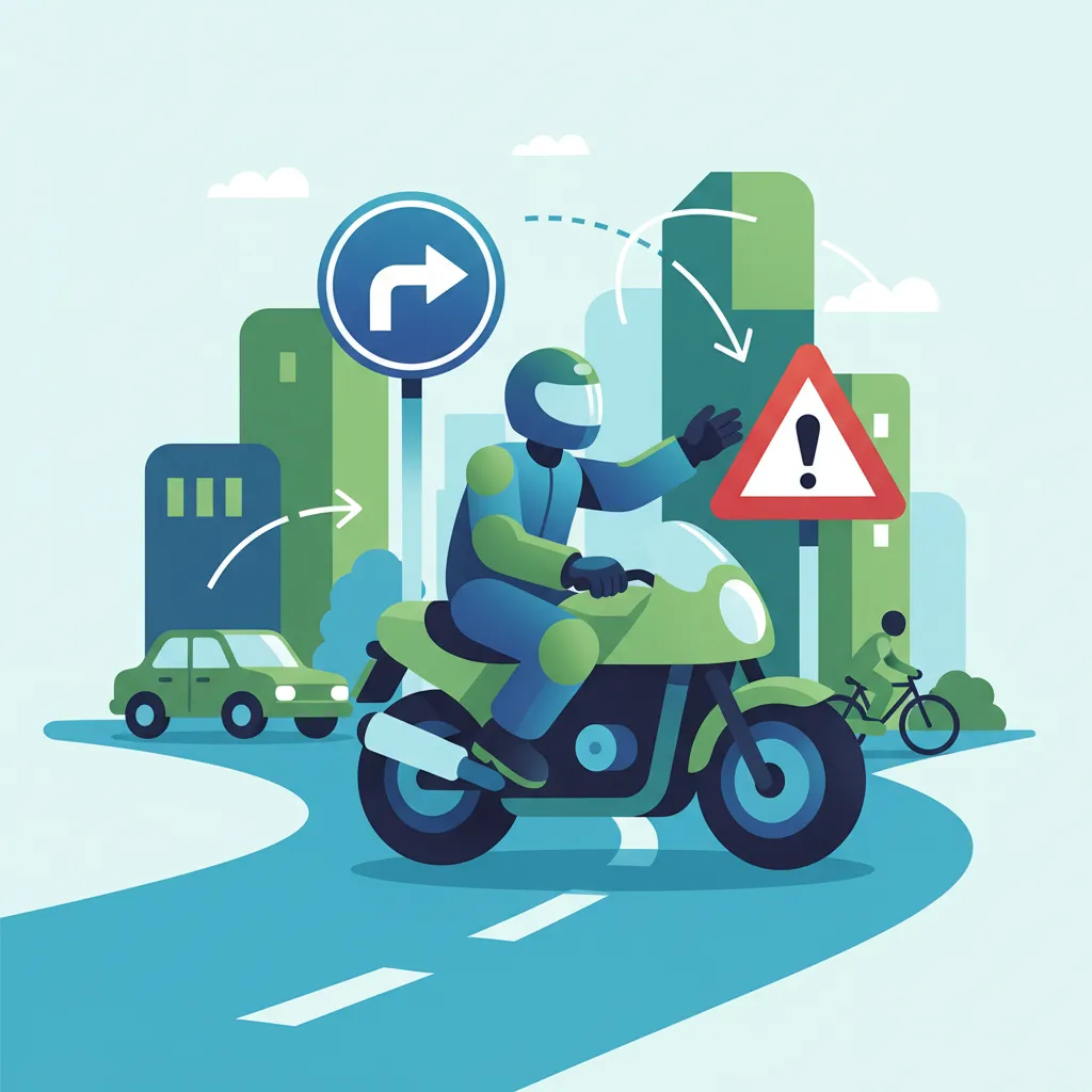 Obraz przedstawiający kurs teorii jazdy Holenderska teoria motocyklowa A