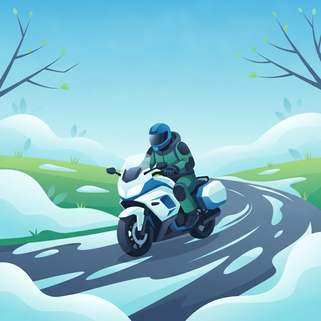 Saisonale Anpassungen beim Motorradfahren (Winter, Frühling) Fahrtheoriestunde