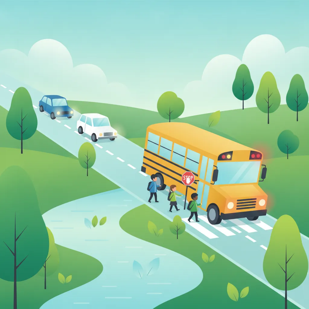 Specific Rules and Hazards for School Transport driving theory lesson