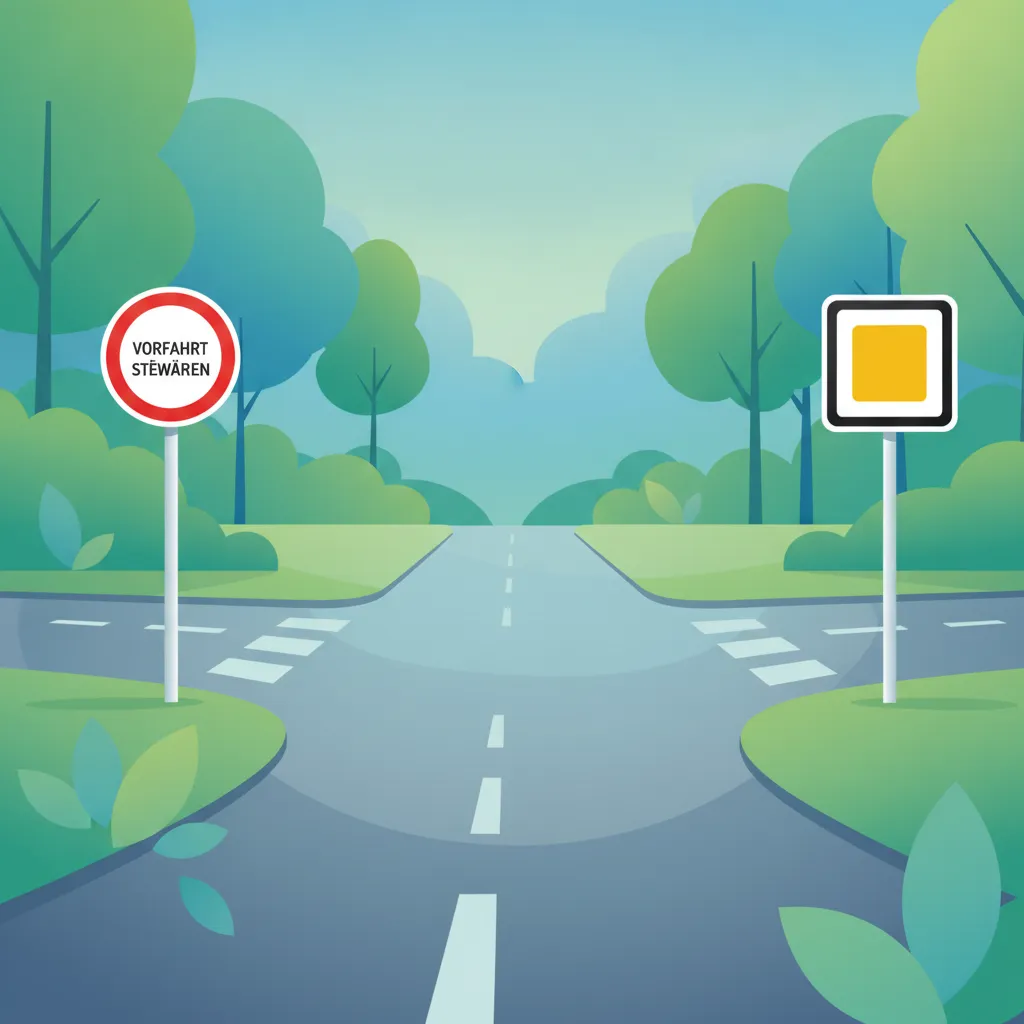 Priority Rules: Vorfahrt und Nachrang lesson image