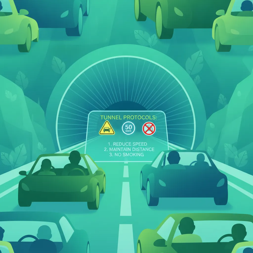 Austrian Tunnel Regulations and Safety Procedures driving theory lesson