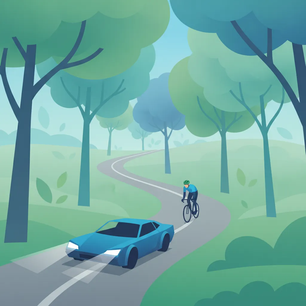 Merkmale von Landstraßen und sichere Fahrpraktiken Fahrtheoriestunde