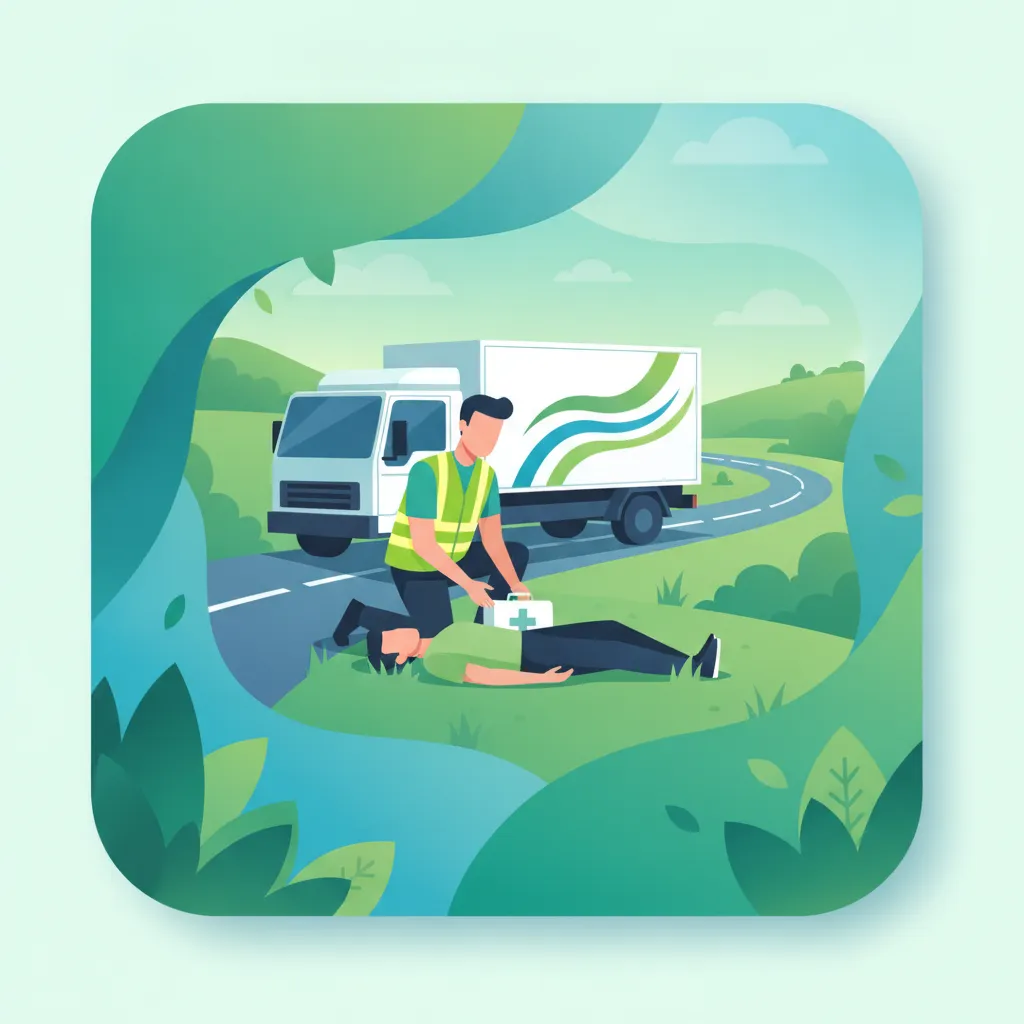 First Aid Basics for Professional Drivers driving theory lesson