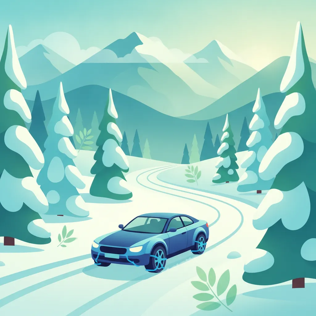 Austrian Winter Driving: Snow, Ice and Use of Snow Chains driving theory lesson