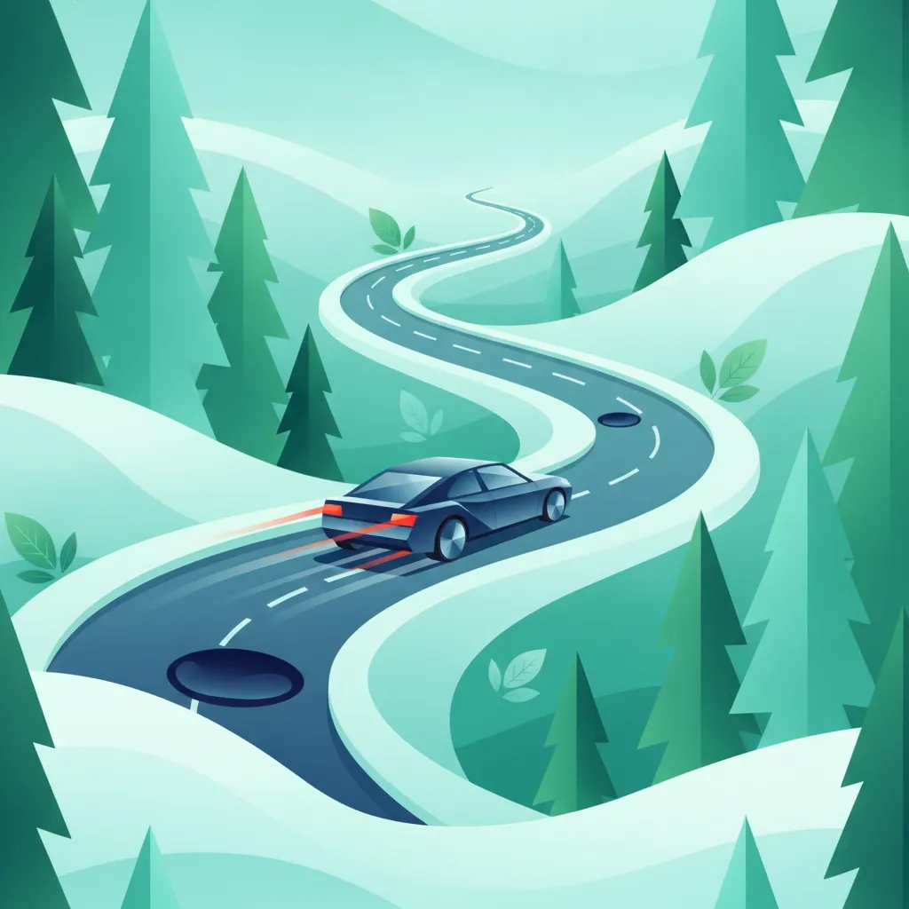 Schnee-, Eis- und Glatteiserkennung Fahrtheoriestunde