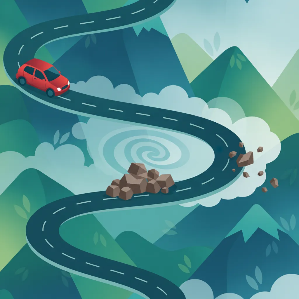 Alpine Road Characteristics and Hazards driving theory lesson