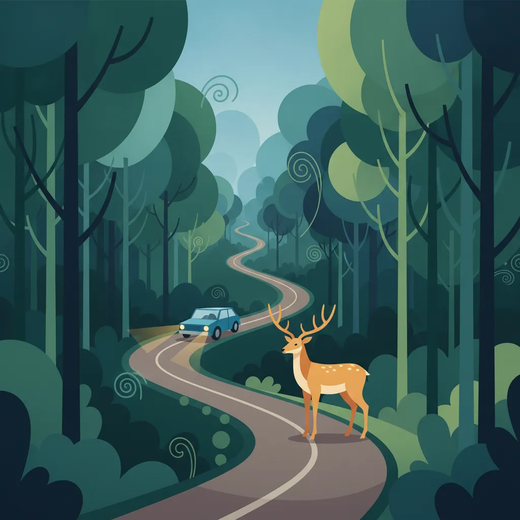 Risiken auf Landstraßen und Begegnungen mit Wildtieren Fahrtheoriestunde