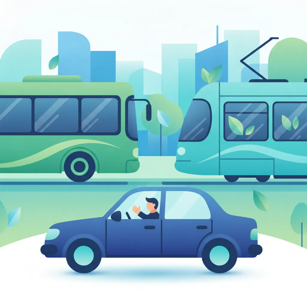 Absichtskommunikation mit Autos, Bussen und Trams Unterrichtsbild