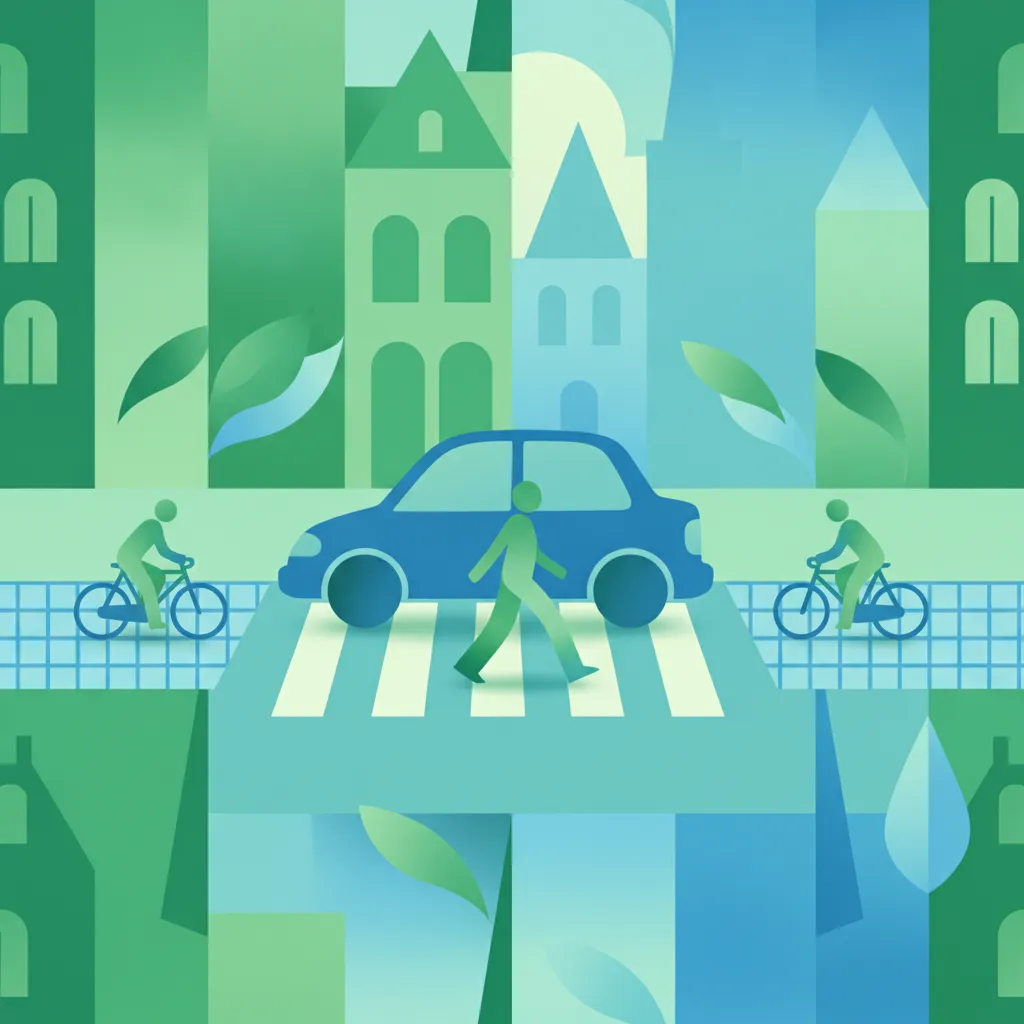 Lección de teoría de conducción Pasos de peatones, zonas peatonales y pasos para bicicletas