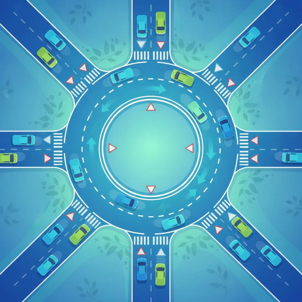 Rijtheorie-les Rotondes en Verkeersdoorstroming