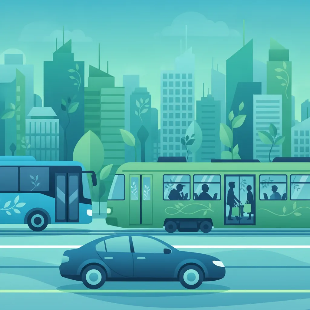 Lección de teoría de conducción Gestión de tráfico mixto con coches, autobuses y tranvías