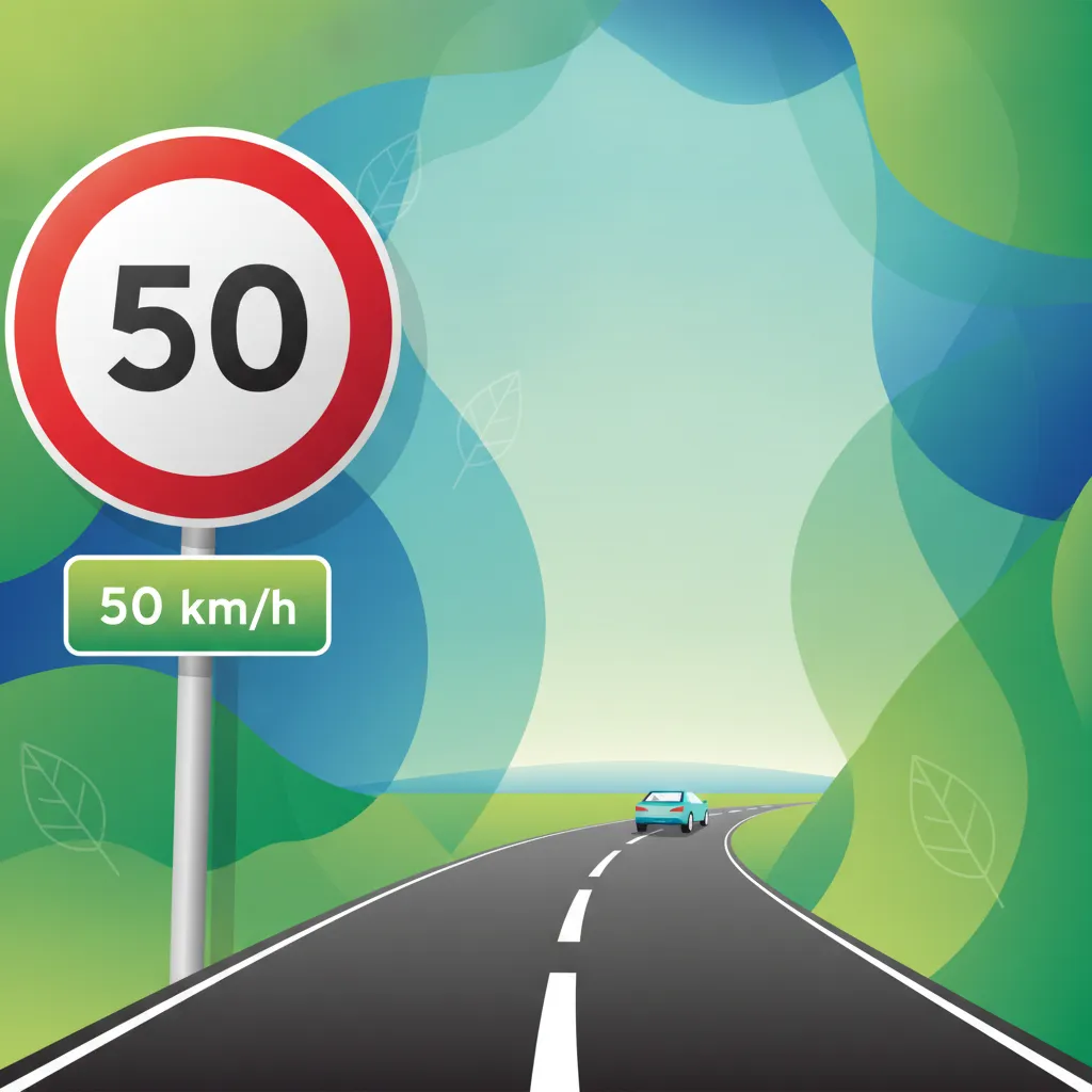 Lección de teoría de conducción Gestión de la velocidad y límites de velocidad legales
