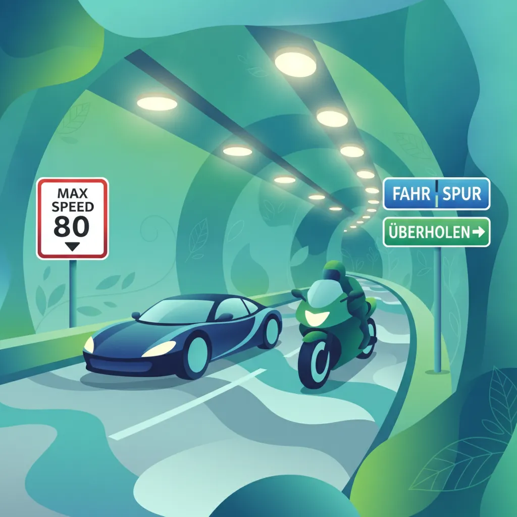 Regeln und Techniken für das Fahren in Tunneln und Galerien Fahrtheoriestunde