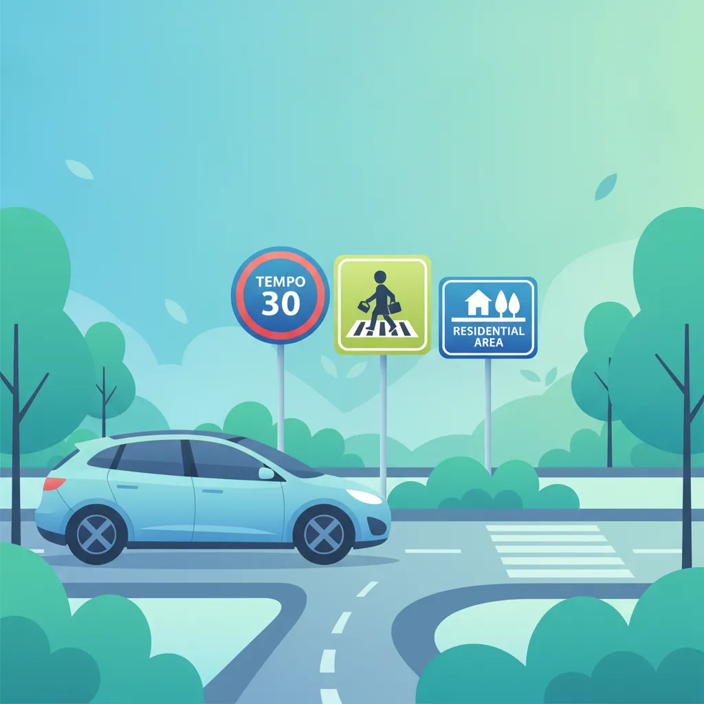 Sonderzonen: Tempo-30, Schutzzonen und Wohngebiete Fahrtheoriestunde