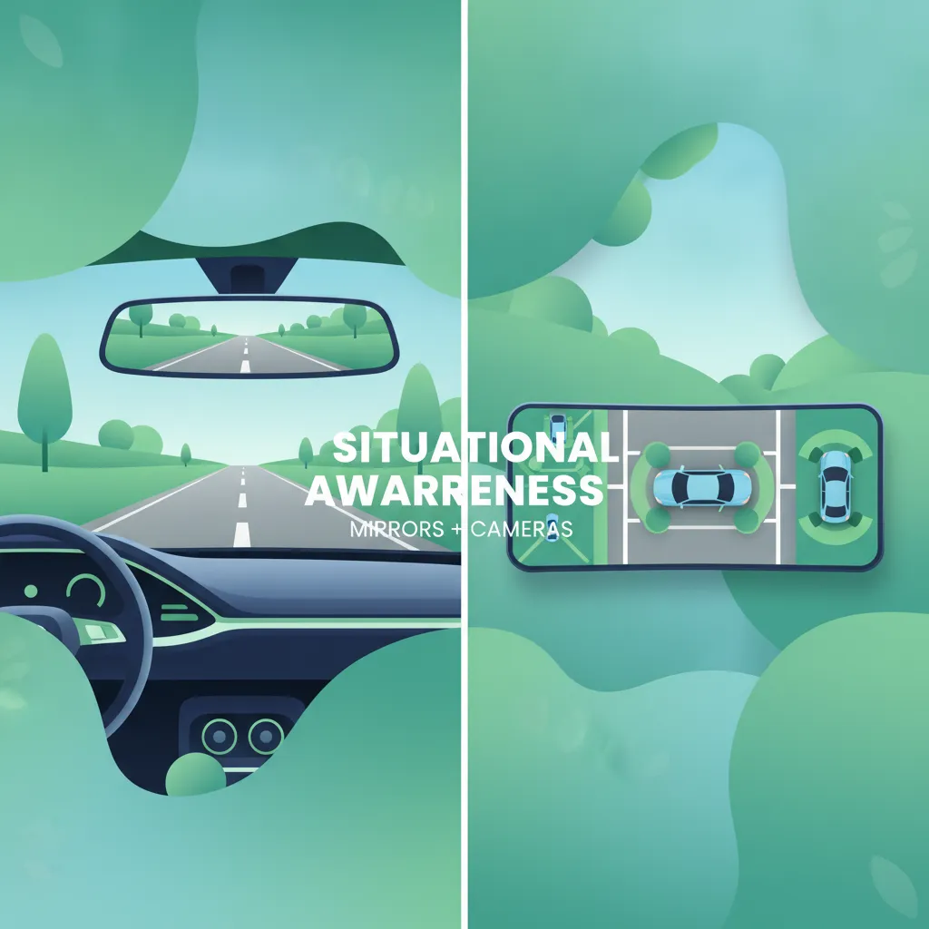Using Mirrors and Camera Systems Effectively driving theory lesson