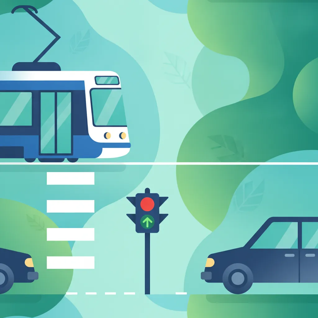Obraz lekcji Systemy pierwszeństwa przejazdu na światłach dla transportu publicznego