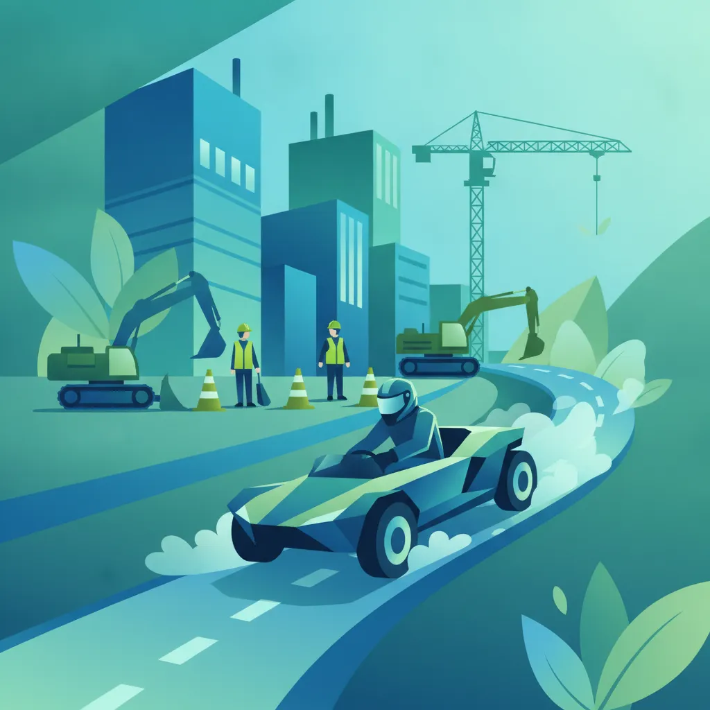 Fahren auf Baustellen und in Industriegebieten Fahrtheoriestunde