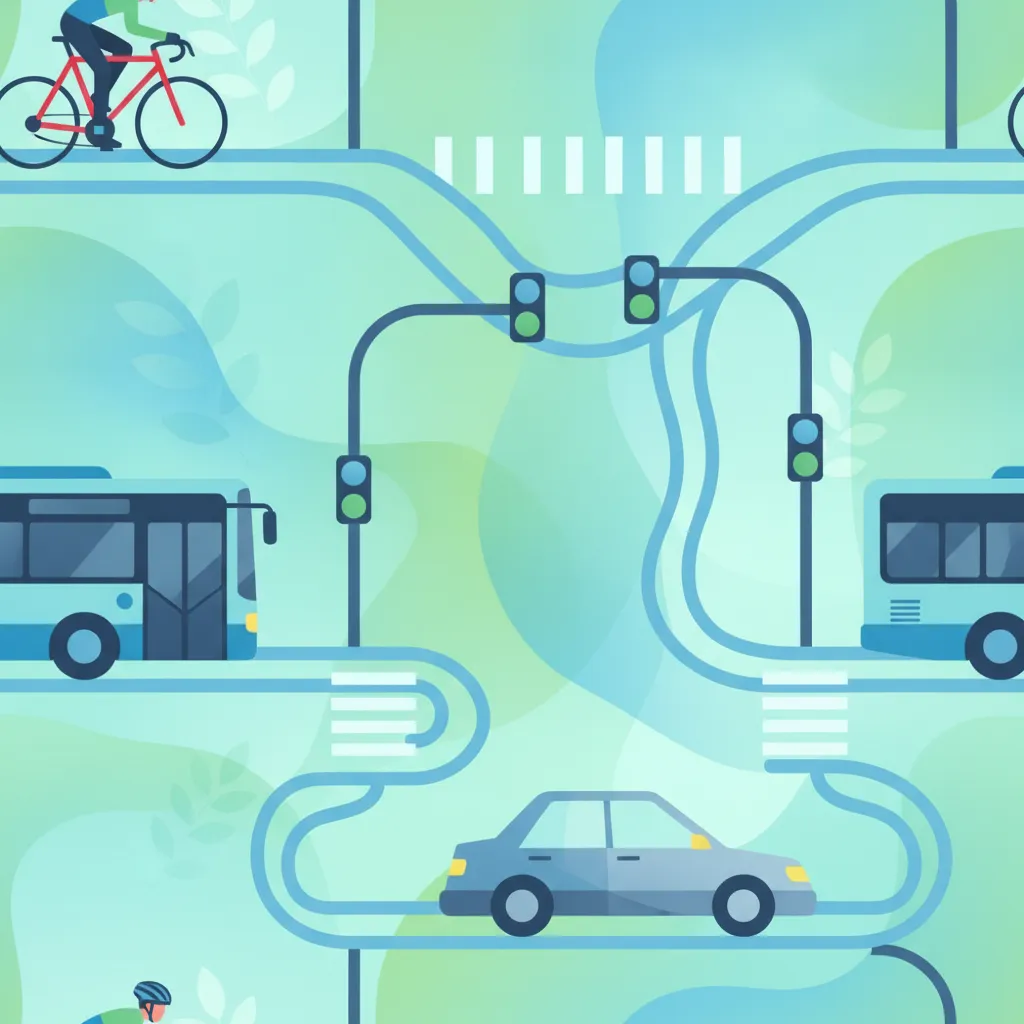 Riding on Two Wheels Through Intersections and Roundabouts driving theory lesson