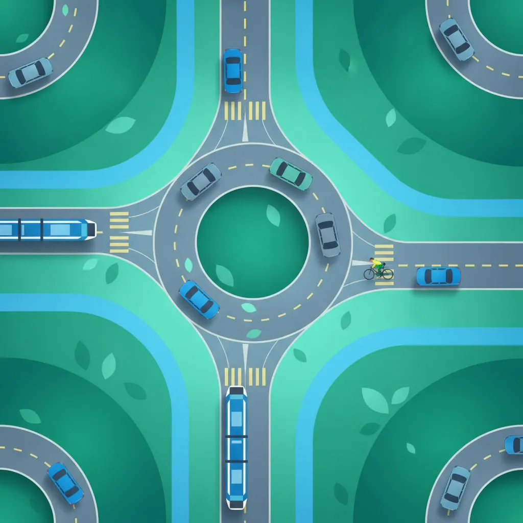 Vorfahrt an Kreuzungen, Kreisverkehren und Gabelungen Fahrtheoriestunde