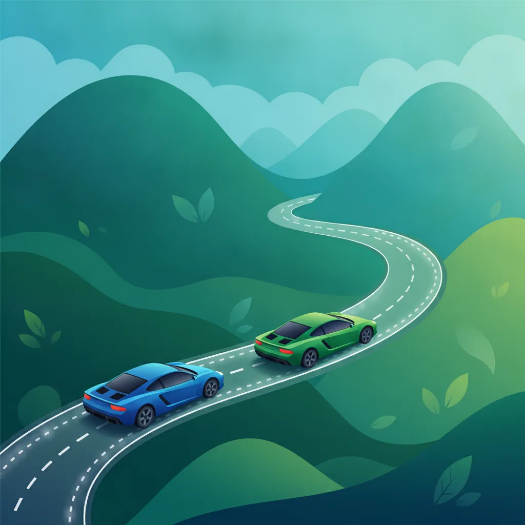 Sicherer Abstand zum vorausfahrenden Fahrzeug Fahrtheoriestunde