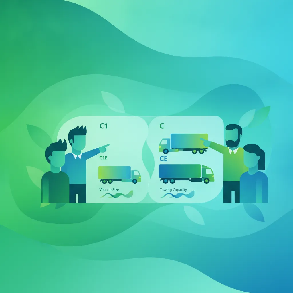 Übersicht der Führerscheinklassen C1, C1E, C, CE Fahrtheoriestunde