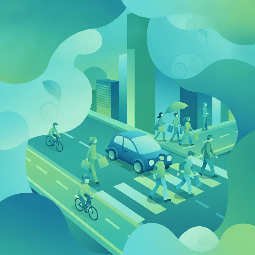 Lección de teoría de conducción Interacción con peatones, ciclistas y vehículos de pasajeros