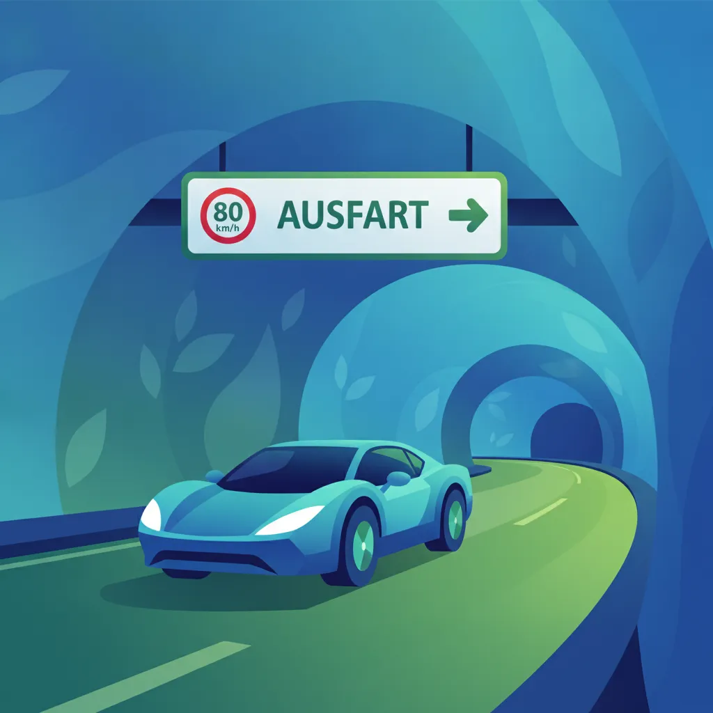 Fahren im Tunnel und Beschilderung Fahrtheoriestunde