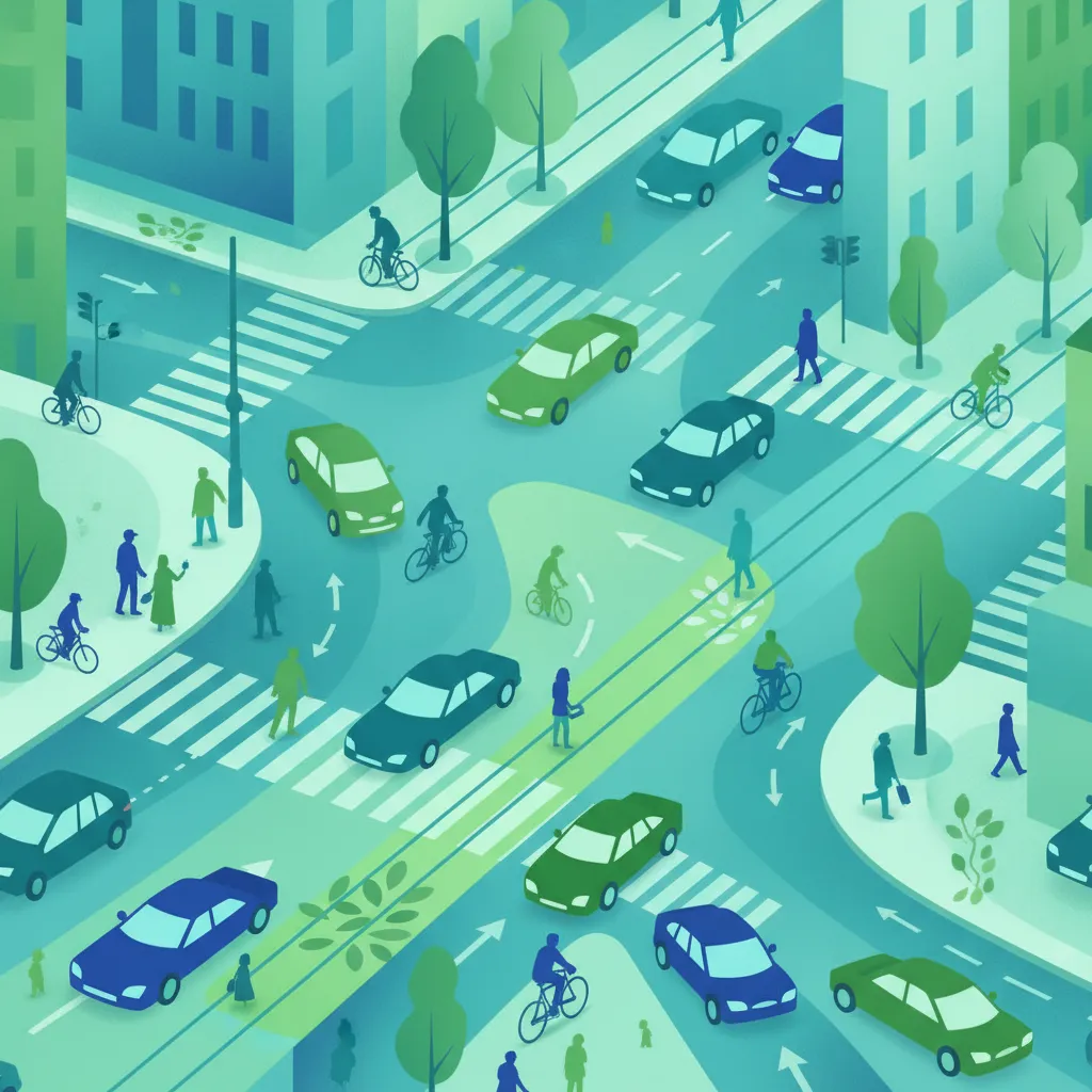 Lección de teoría de conducción Escenarios de Tráfico Mixto e Integración con Coches y Bicicletas