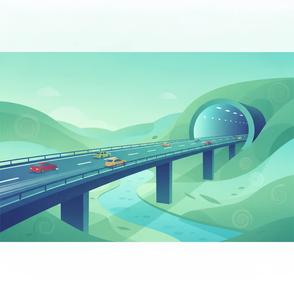 Tunnel, Brücken und besondere Straßenbauwerke Fahrtheoriestunde