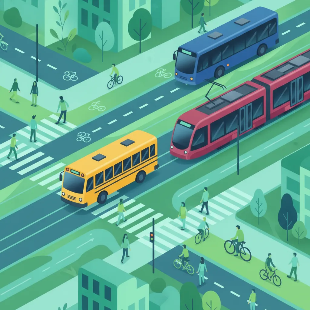 Öffentliche Verkehrsmittel (Busse, Straßenbahnen, Schulbusse) Fahrtheoriestunde