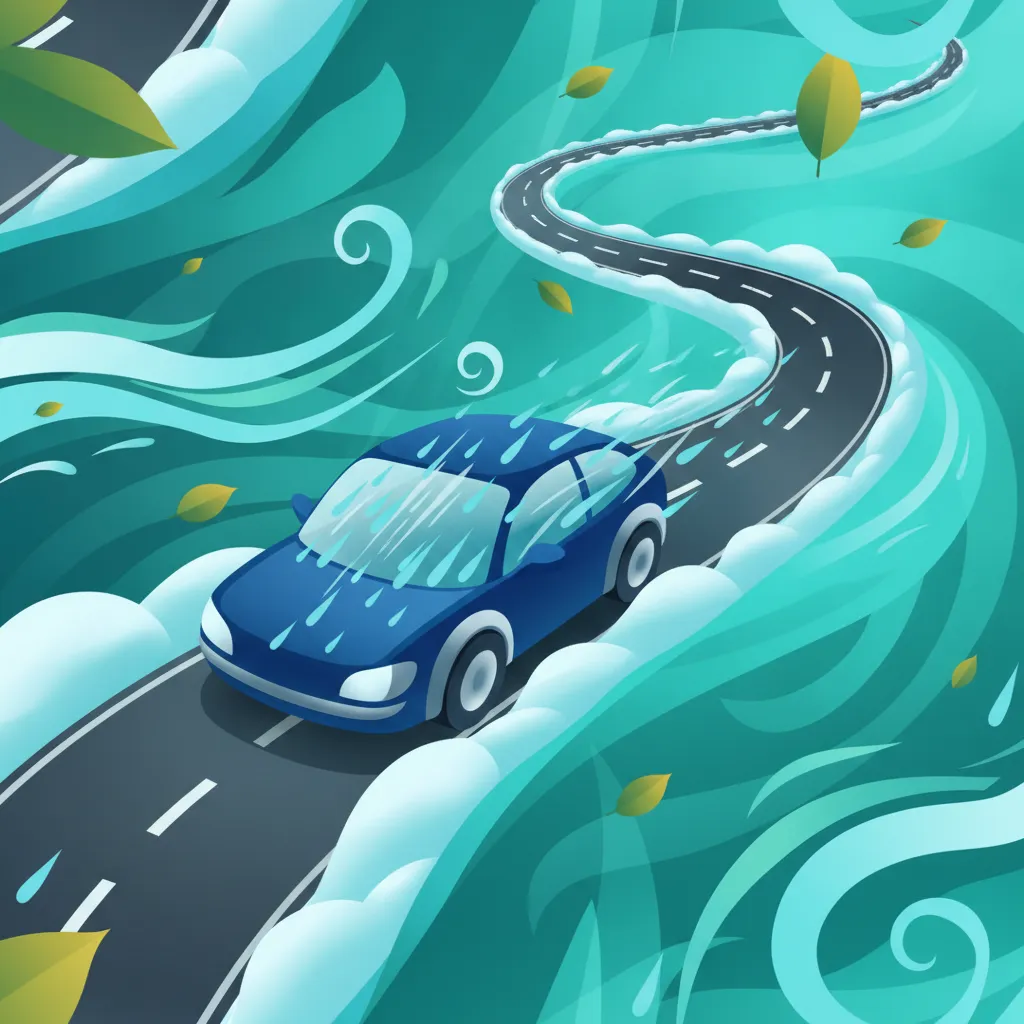 Wetterbeeinflussung: Seitenwind, Schnee, Eis und Regen Fahrtheoriestunde