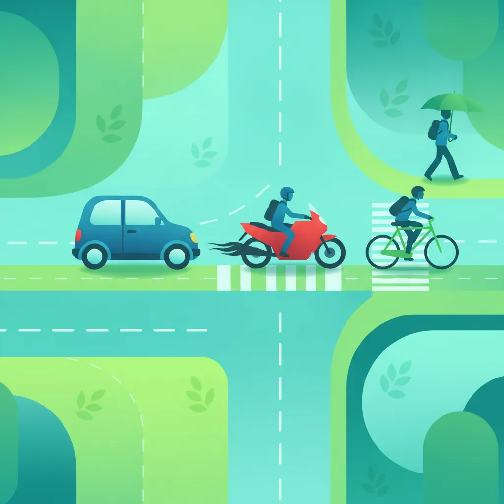 Kategorien von Verkehrsteilnehmern Fahrtheoriestunde