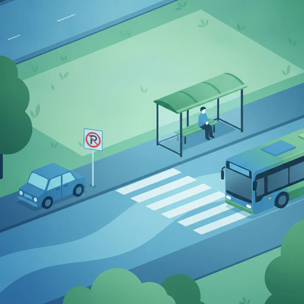 Urban Risks: Pedestrians, Bus Stops, and Parking lesson image