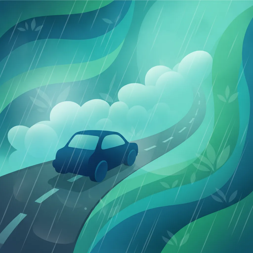 Riding in Rain, Fog, and Low Visibility Conditions lesson image