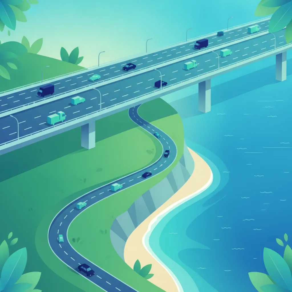 Understanding Traffic Flow on Bridges and Coastal Roads lesson image