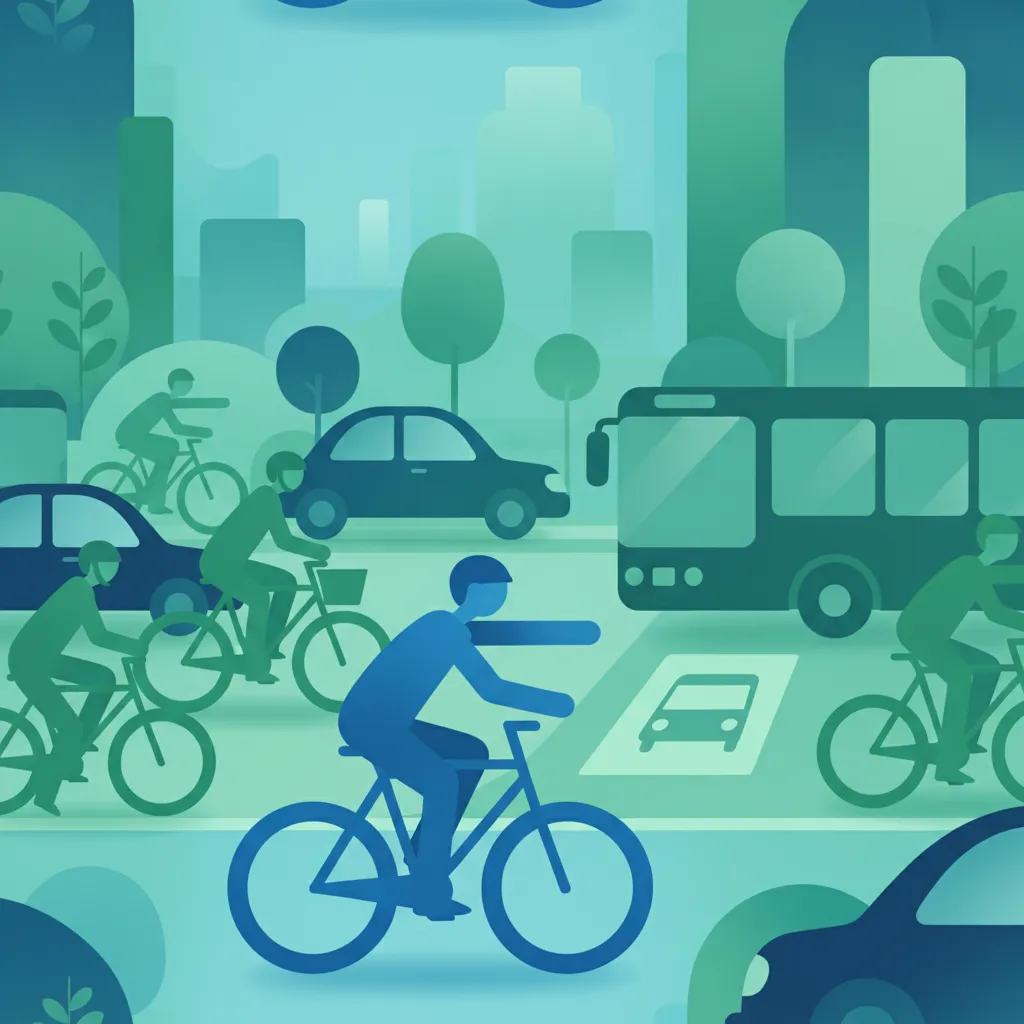 Urban Riding in Cycle-Heavy Streets and Bus Stops lesson image