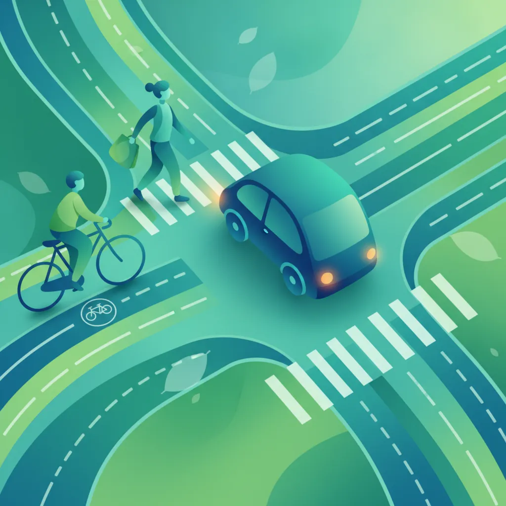Approaching and Navigating Intersections Safely lesson image