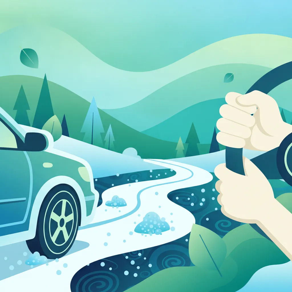 Image de la leçon Conduite hivernale : neige, glace et sel routier