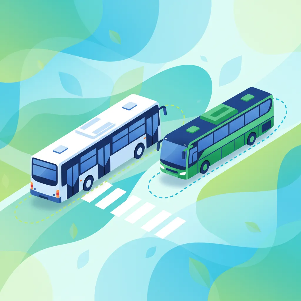 Bus and Coach Dimensions and Turning Radii driving theory lesson