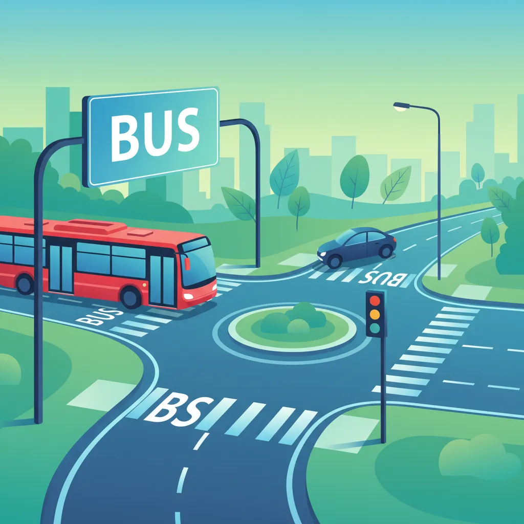 Bus Lane Usage and Signage driving theory lesson