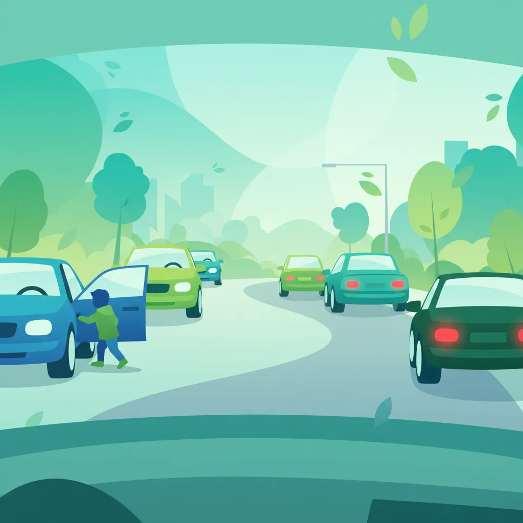 Recognizing Parked Car Hazards driving theory lesson