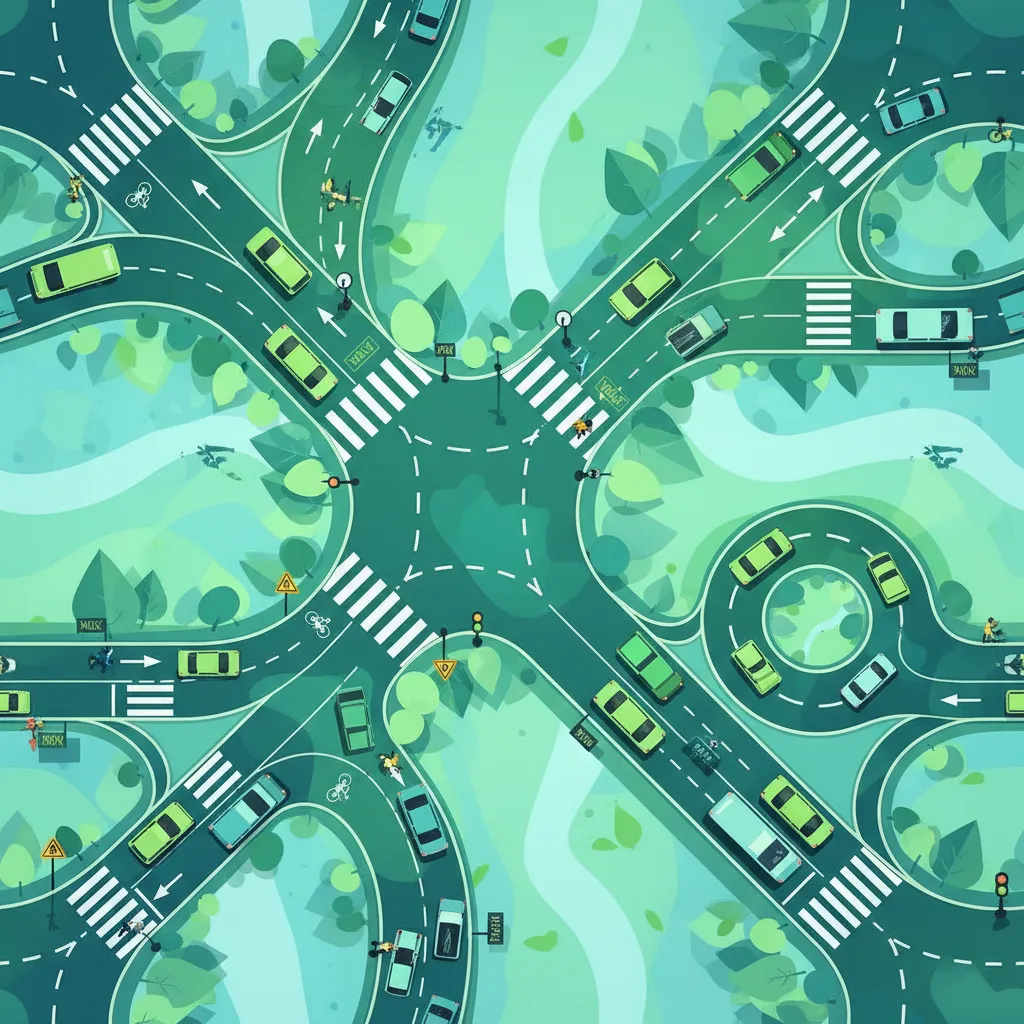 Intersection Types and Right‑of‑Way Rules driving theory lesson