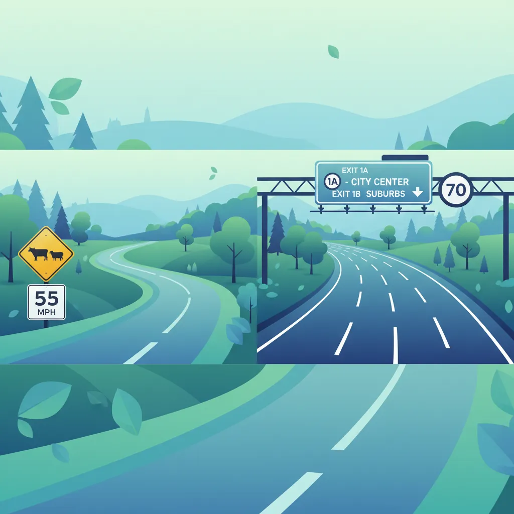 Signage for Rural and Highway Environments driving theory lesson