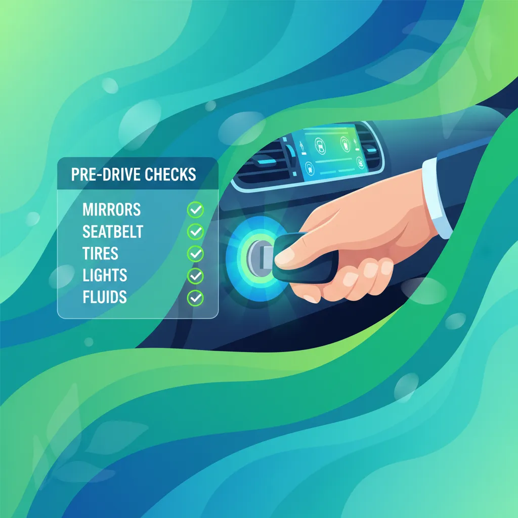 Ignition Sequence and Pre‑Drive Checks driving theory lesson