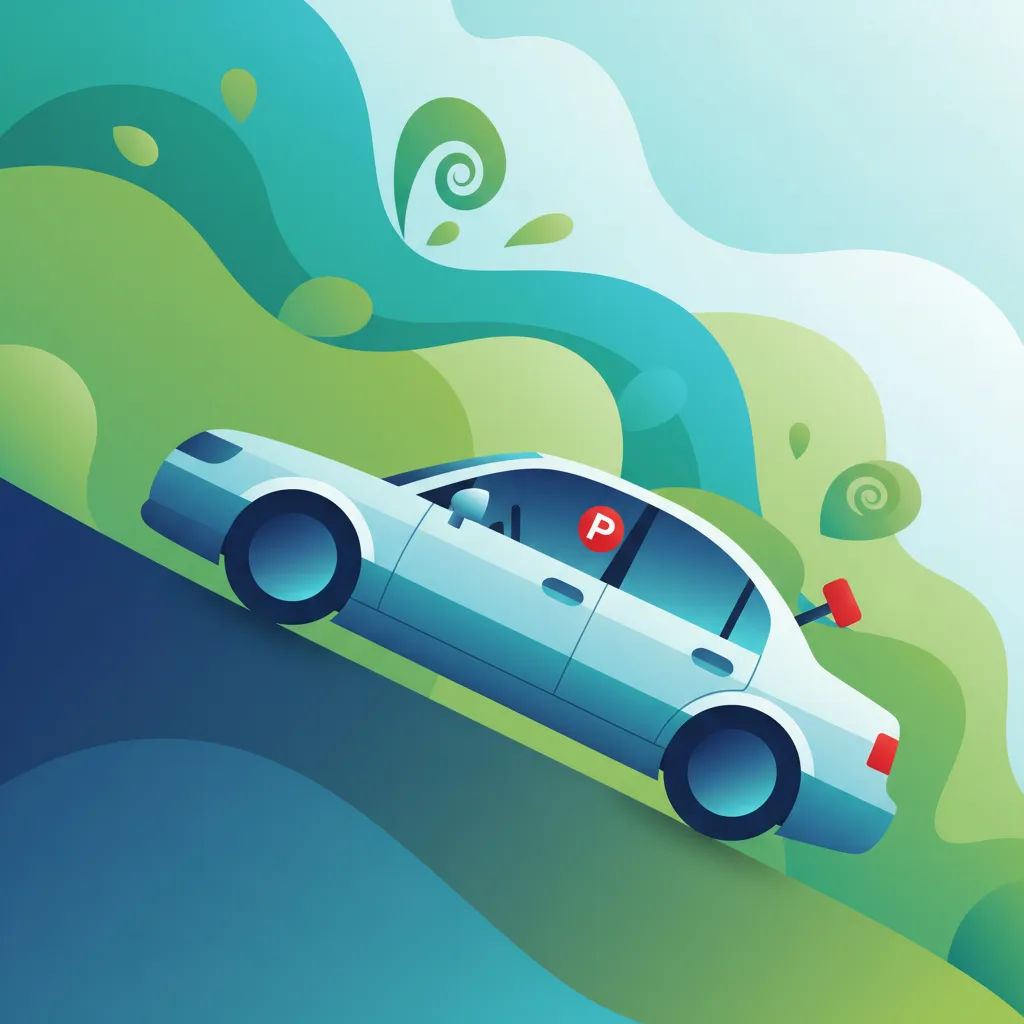 Parking in Inclines and Use of Parking Brakes driving theory lesson