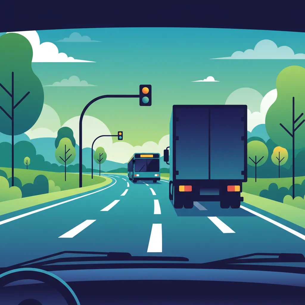 Afbeelding van de les Interactie met Auto's, Vrachtwagens en Bussen