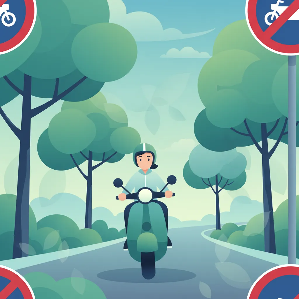 Regulatory Road Signs for Mopeds driving theory lesson
